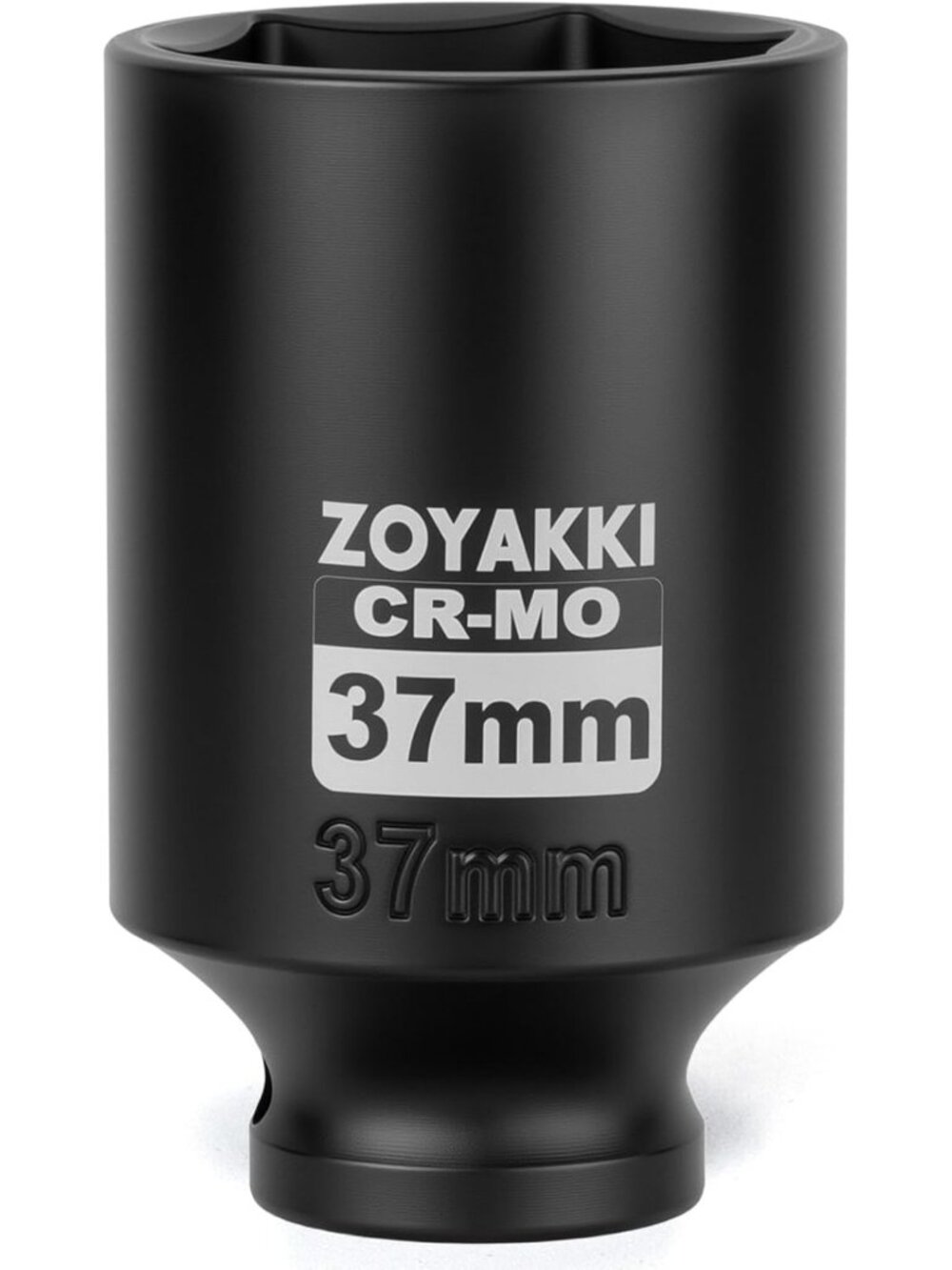 37mm Deep 1/2" Drive Impact Socket - 6 Point CR-MO for Axle Shaft Nut Removal